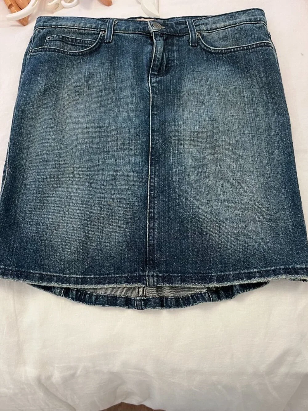 JUICY COUTURE Low Rise Denim Pencil Skirt/Knee Length,Authentic Y2K,SZ L, US8-10 - Picture 11 of 11